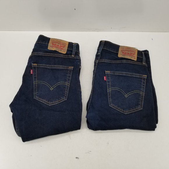 2 of Levis 502 Jeans Mens  Premium Regular Taper Dark Wash Stretch 30x31 - Picture 9 of 9
